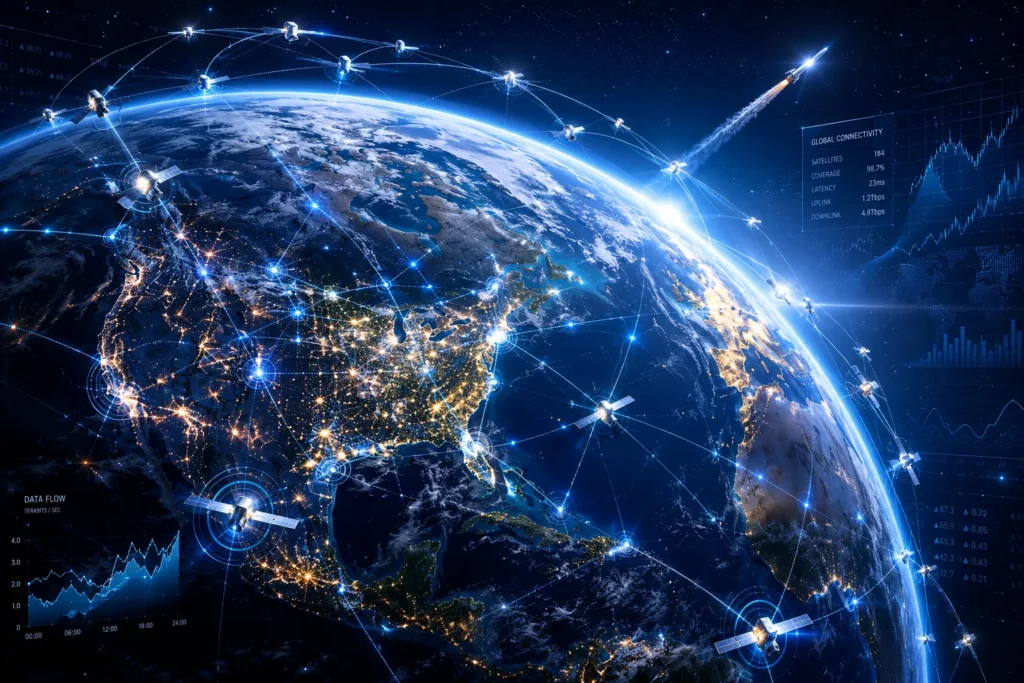 SpaceX market cap driven by rockets satellites and Starlink