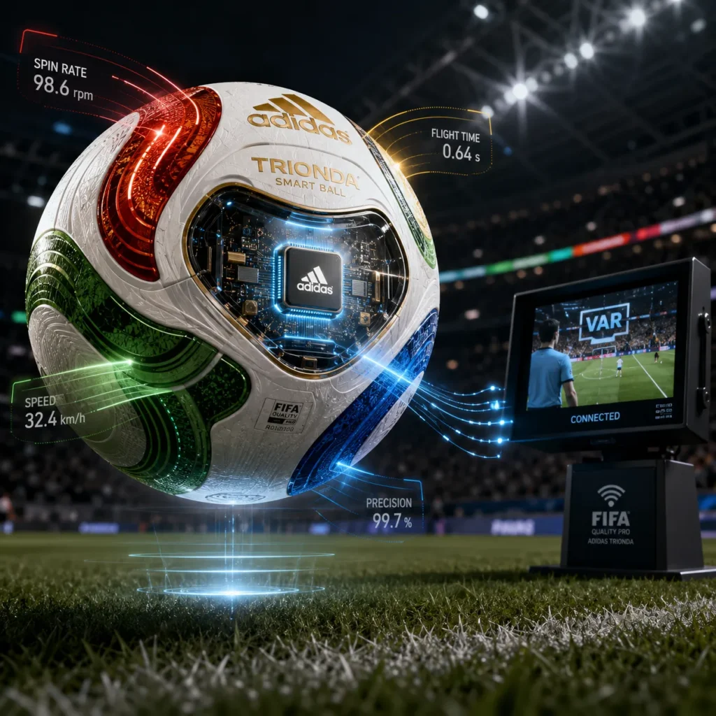 Adidas smart ball Trionda with connected ball sensor data